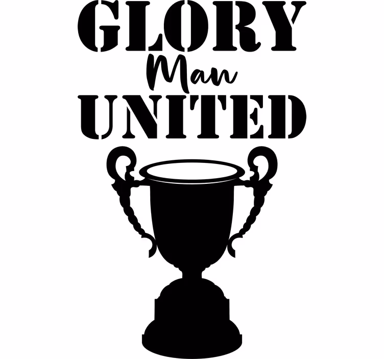 Tenda a rullo frasi gloria al manchester united - TenStickers