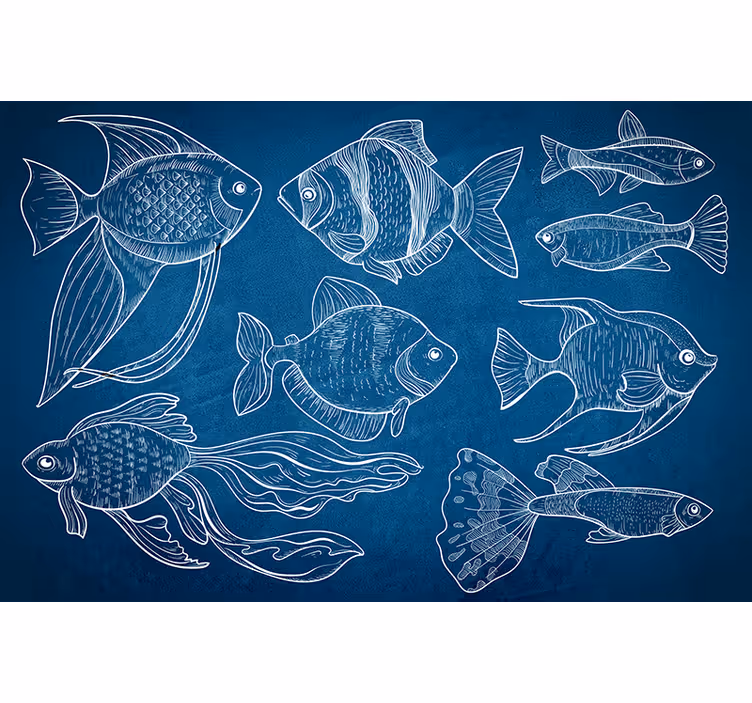 Tenda a rullo bagno stile marinaro - TenStickers