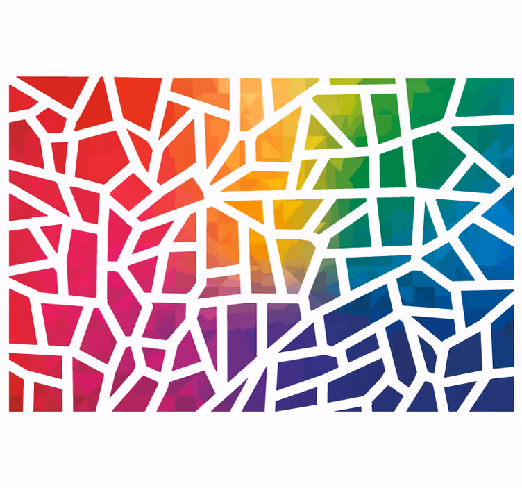 Tenda a rullo per ufficio mosaico di colori - TenStickers