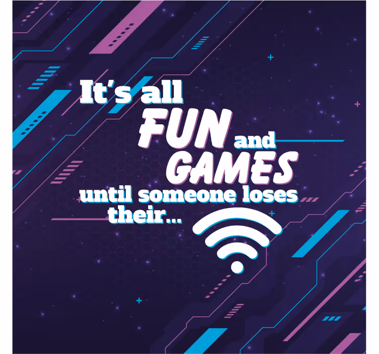 Tenda a rullo per ufficio wifi divertente - TenStickers