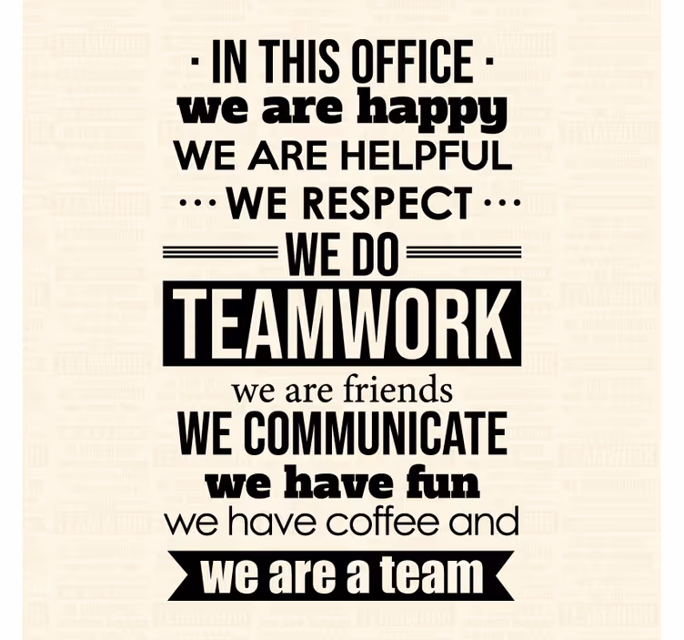 Tenda a rullo per ufficio citazioni motivazionali lavoro - TenStickers