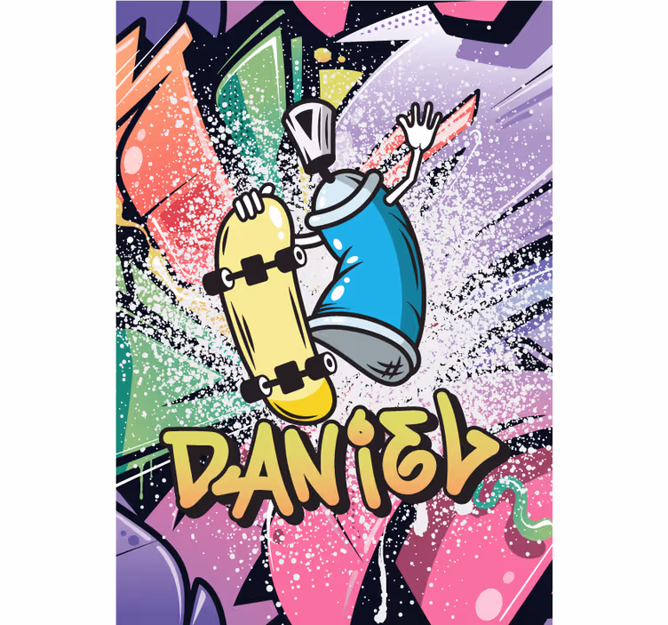 Tenda a rullo camera ragazzi poster grafitti personalizzati - TenStickers