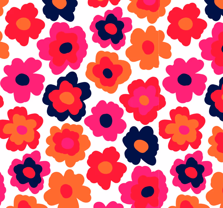 Tenda a rullo fiori papavero rosso - TenStickers