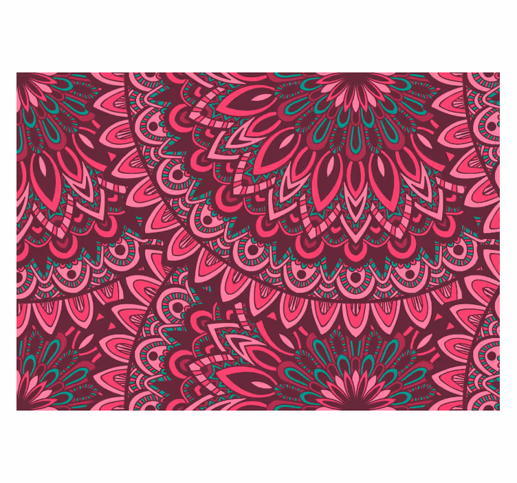 Tenda a rullo zen mandala rosa espressione - TenStickers