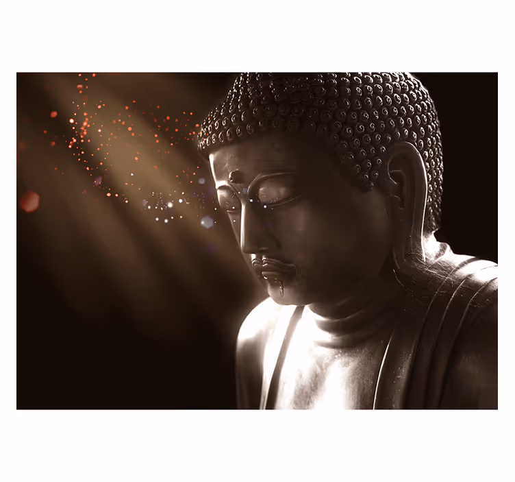 Tenda a rullo zen ritratto del buddha serene - TenStickers
