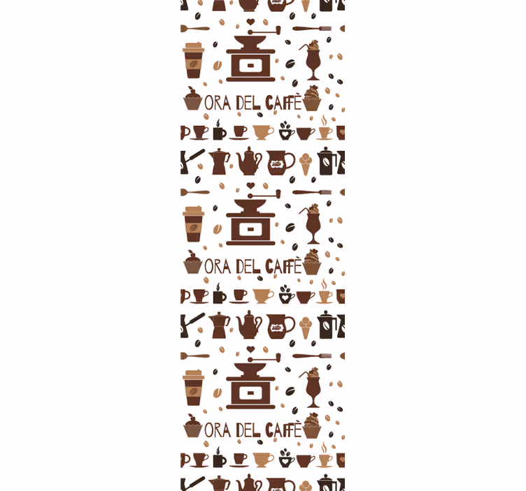 Tenda a rullo marrone momento caffè - TenStickers