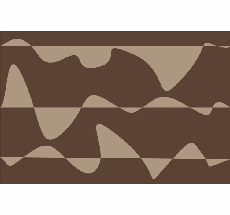 Tenda a rullo marrone astratta marrone - TenStickers