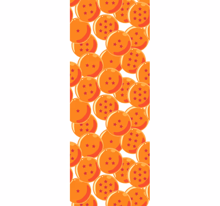 Tenda a rullo arancione sfere di drago - TenStickers