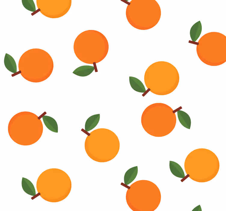 Tenda a rullo arancione arance eleganti - TenStickers
