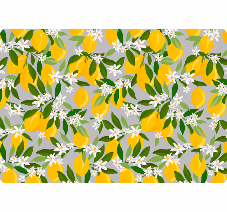 Tenda a rullo arancione albero di limone laptop - TenStickers