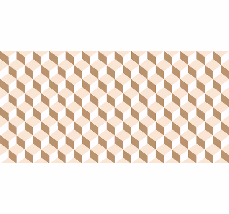 Tenda a rullo arancione cubo moderno beija - TenStickers
