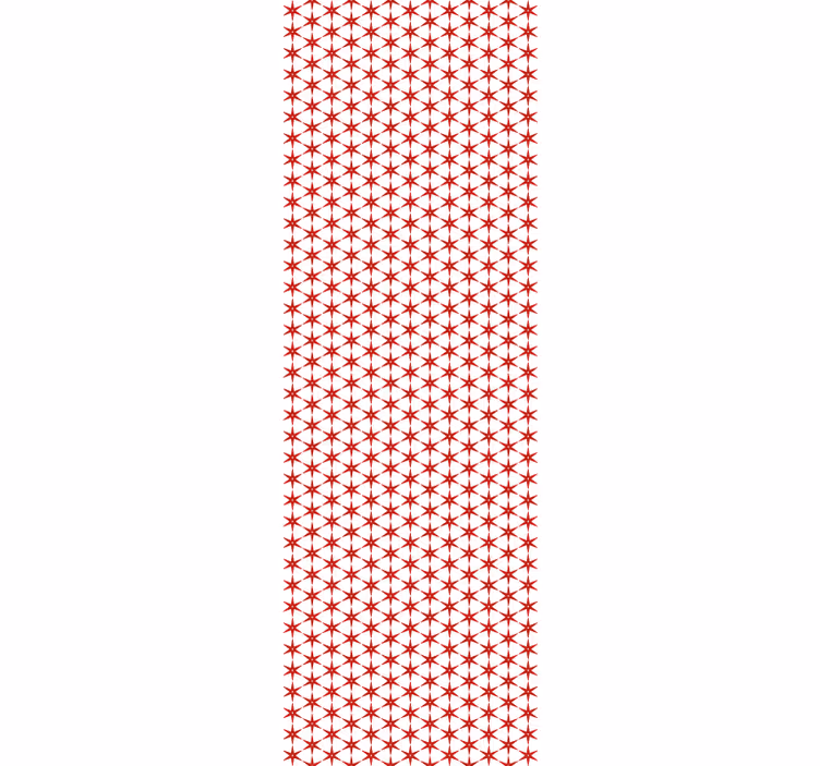 Tenda a rullo rossa stelle coreane rosse - TenStickers