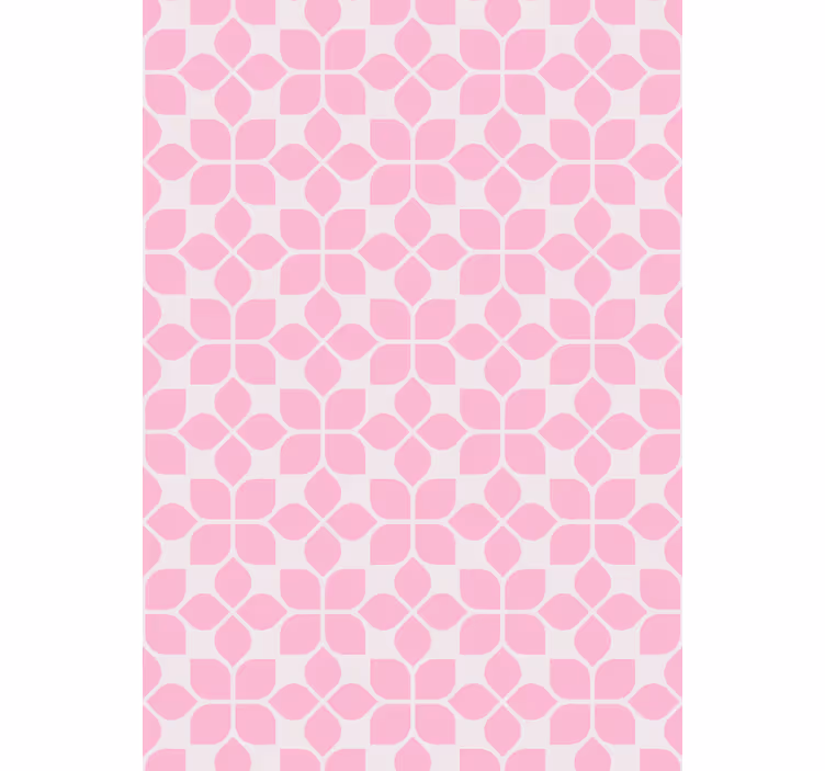 Tenda a rullo esterni motivo unico rosa ripetitivo - TenStickers