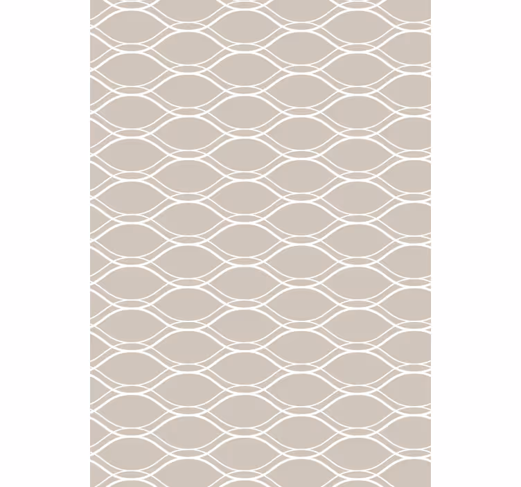 Tenda a rullo esterni beige con motivo a righe bianche - TenStickers