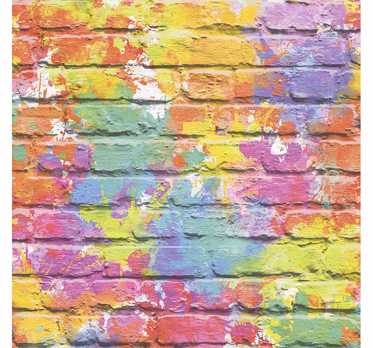 Tenda a rullo camera ragazzi mattoncini splash di colore - TenStickers
