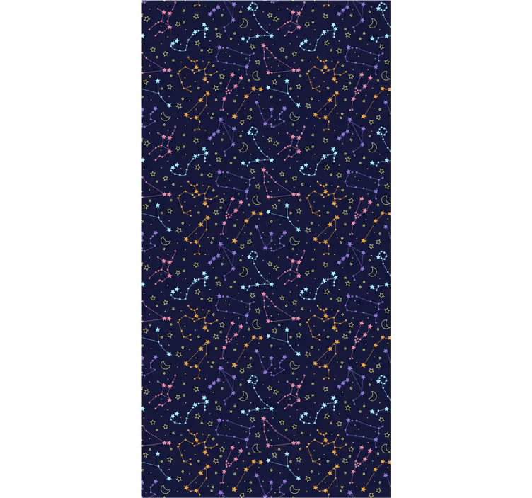 Tenda a rullo camera ragazzi galassia colorata - TenStickers