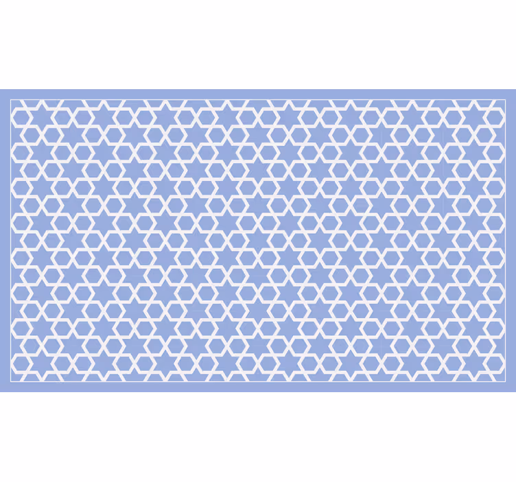 Tenda a rullo bagno motivo arabo blu chiaro - TenStickers