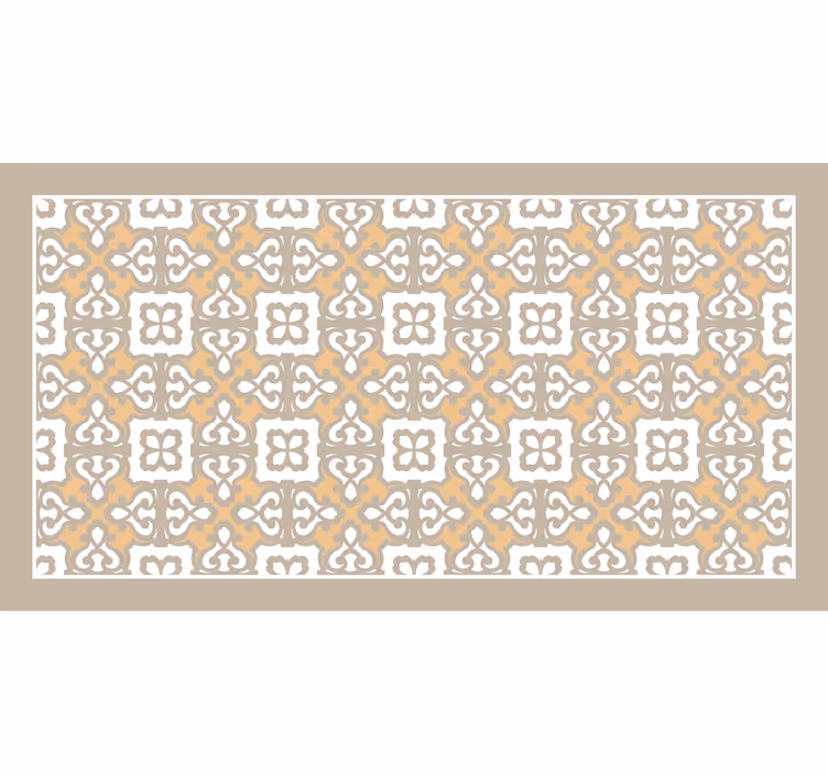 Tenda a rullo bagno motivo floreale beige e grigio - TenStickers