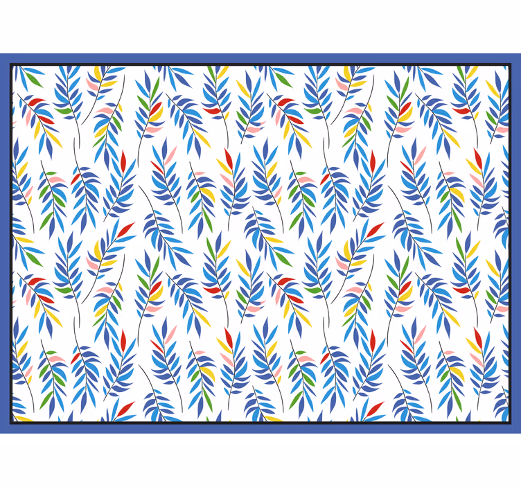 Tenda a rullo bagno mosaico foglioline multicolore - TenStickers