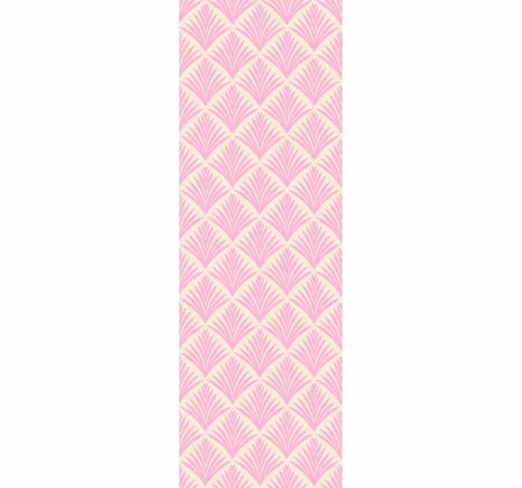 Tenda a rullo classica motivo palme rosa pastello - TenStickers