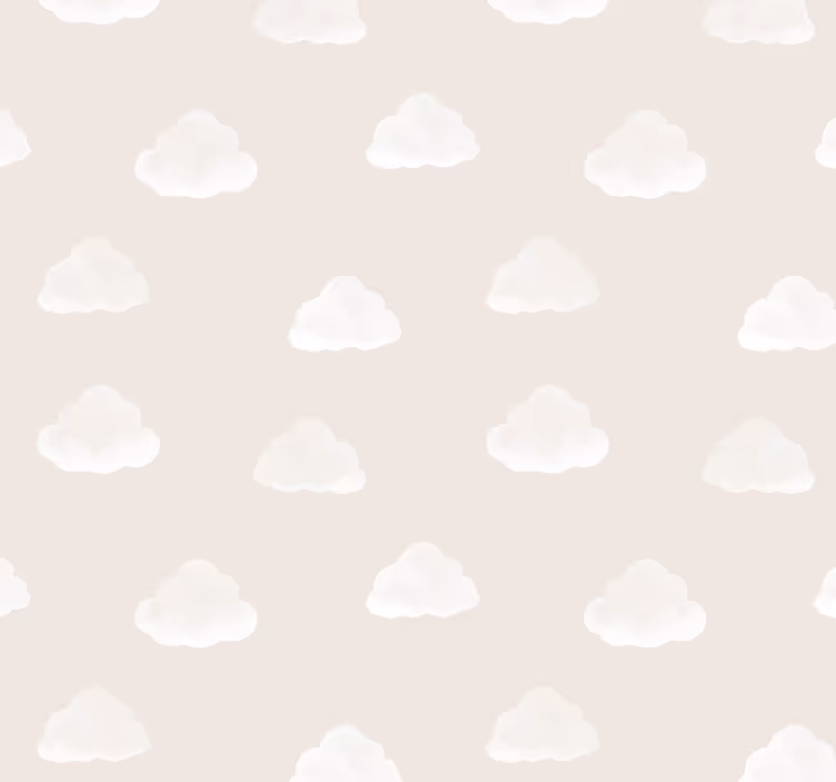 Tenda a rullo neonati motivo nuvole beige - TenStickers