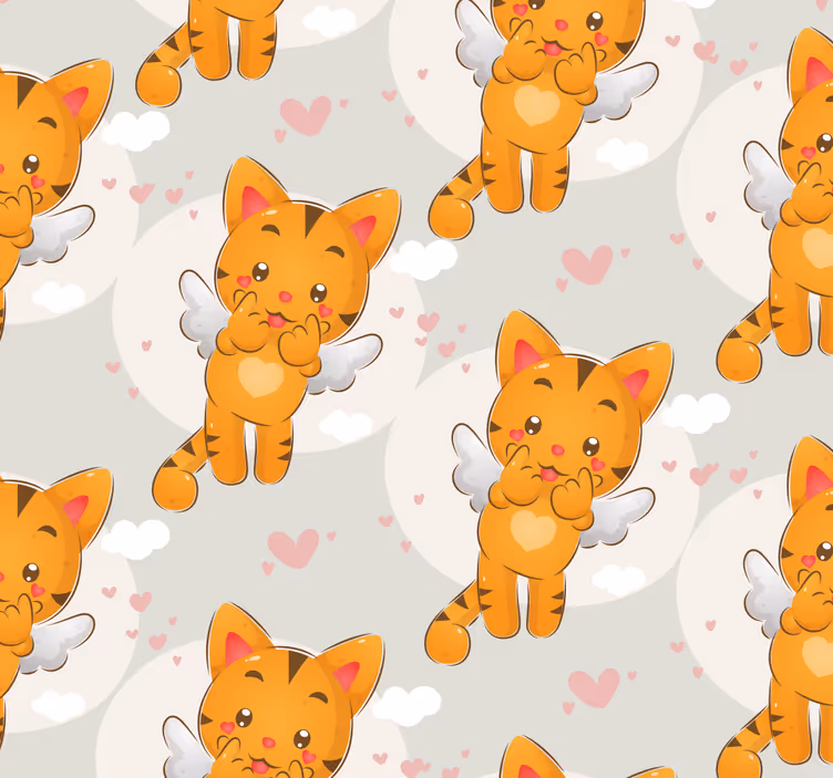 Tenda a rullo neonati gattini carini che volano - TenStickers