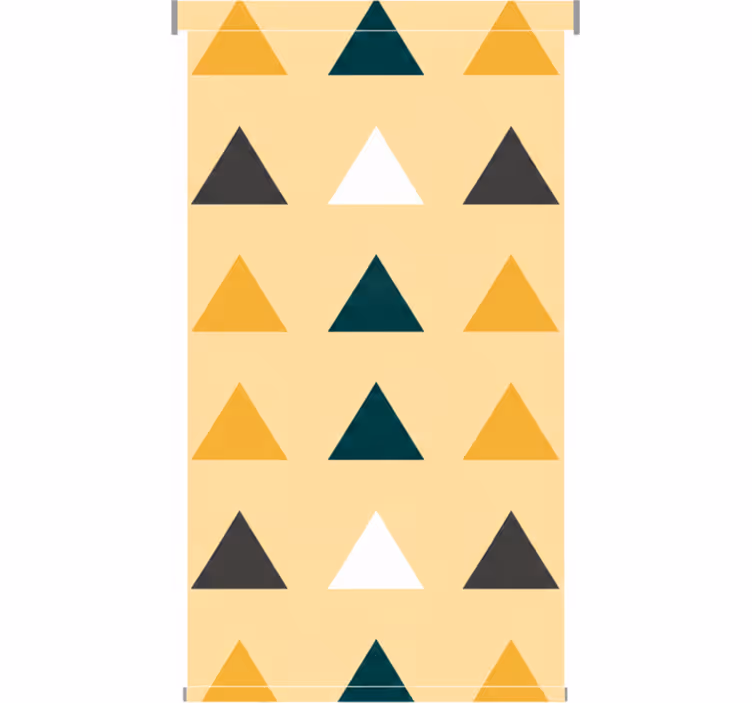 Tenda a rullo corridoio triangoli colorati geometrici - TenStickers