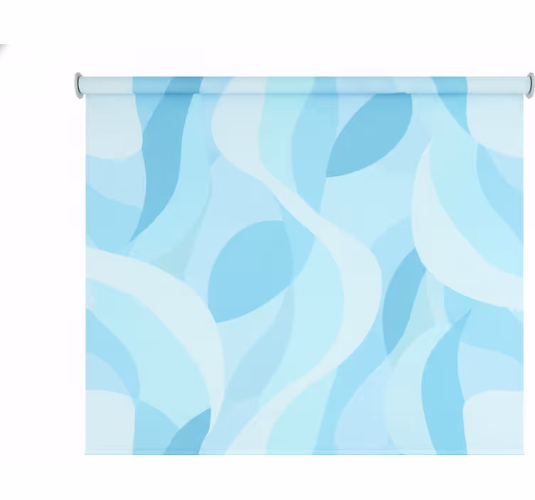 Tenda a rullo bagno motivo azzurro chiaro - TenStickers