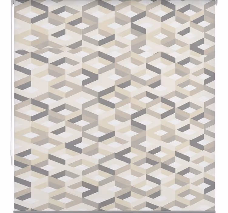 Tenda a rullo bagno geometrica minimalista - TenStickers