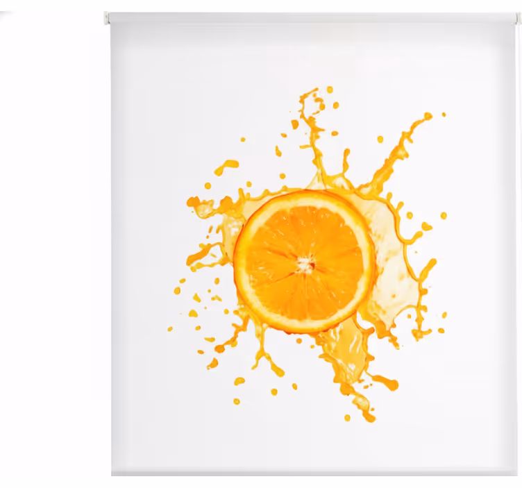 Tenda a rullo cucina larghezza 130 frutti arancio - TenStickers