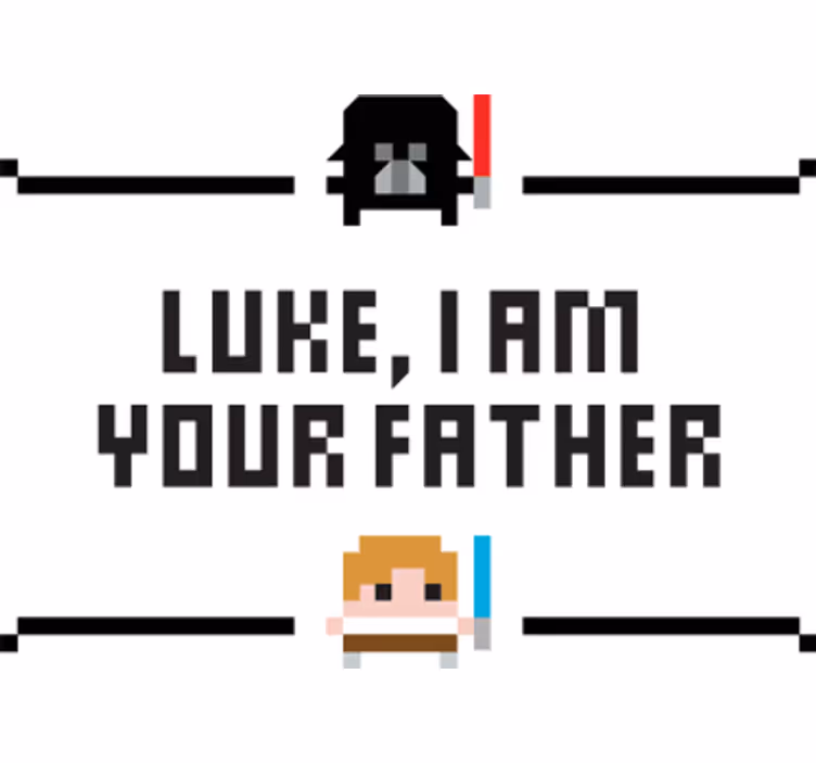 Tenda a rullo serie e film vinile decorativo luke padre - TenStickers