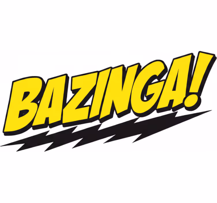 Tenda a rullo serie e film vinile decorativo bazinga - TenStickers