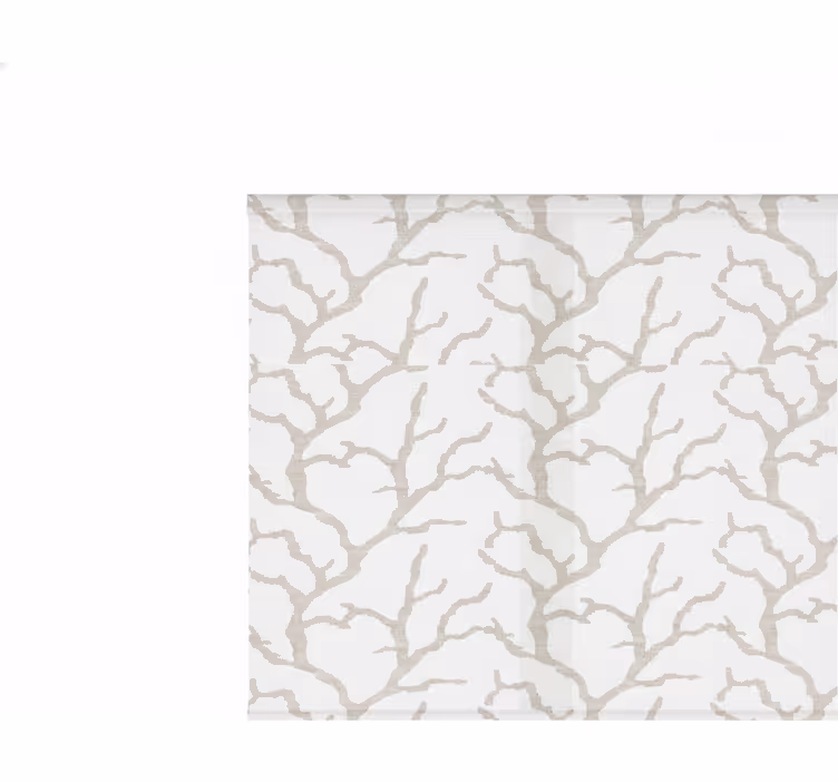 Tenda a rullo balcone motivo beige elegante - TenStickers