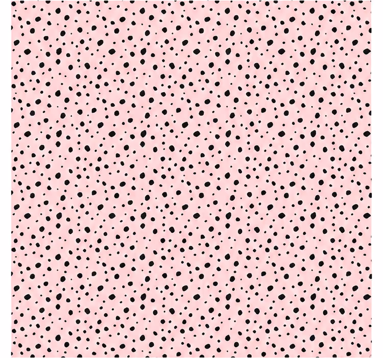 Tenda a rullo rosa a pois dalmata blush - TenStickers