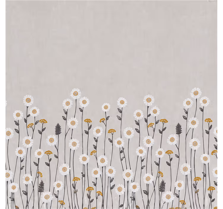 Tenda a rullo fiori fiori scandinavi oscurante - TenStickers