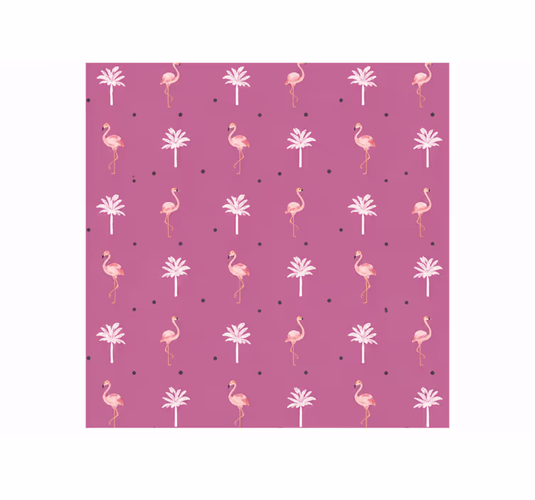 Tenda a rullo rosa motivo fenicottero vivace giocoso - TenStickers
