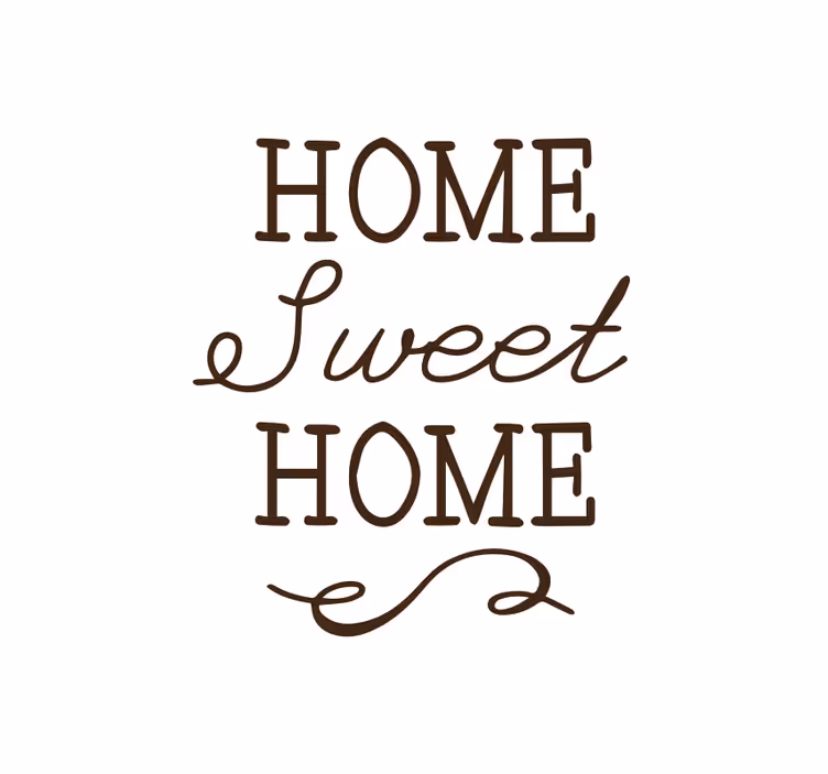Tenda a rullo con frasi Casa dolce casa - TenStickers