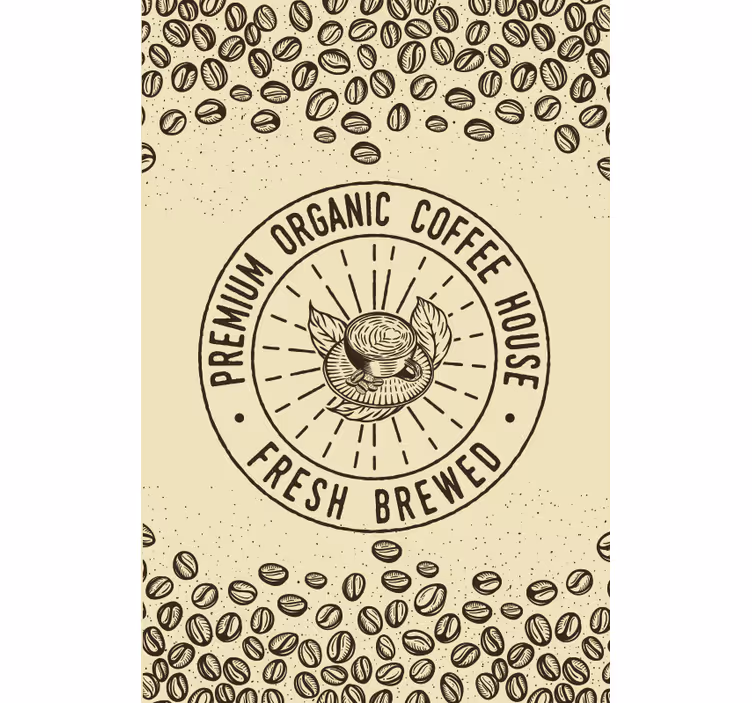 Tenda a rullo cucina caffè biologico premium - TenStickers