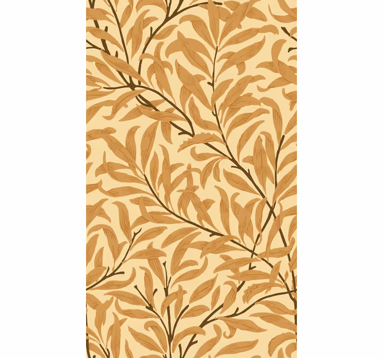 Tenda a rullo fiori stampa di foglie botaniche - TenStickers