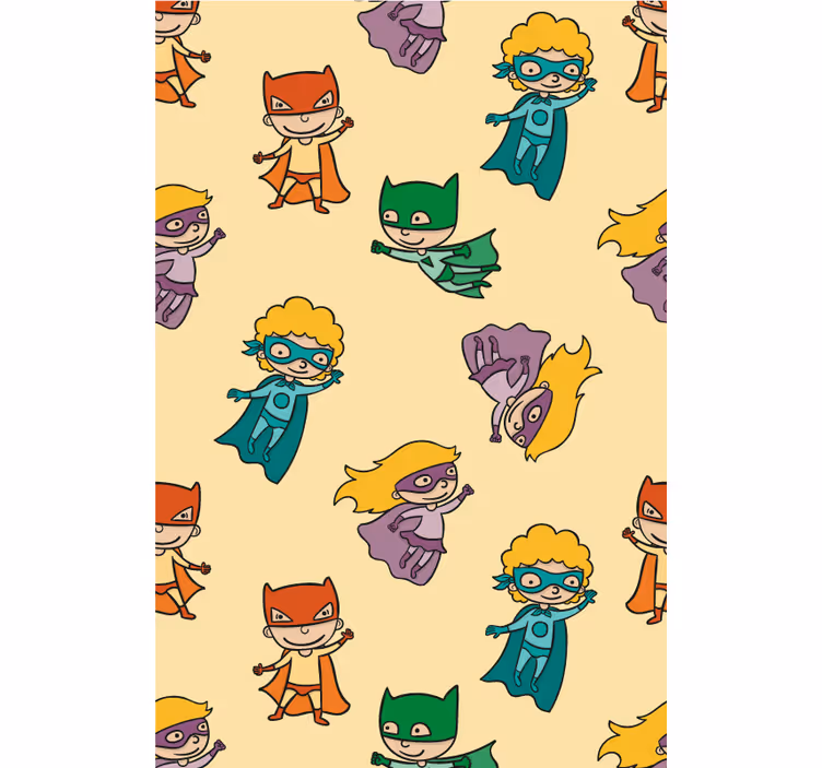 Tenda a rullo cameretta cartone animato di supereroi - TenStickers