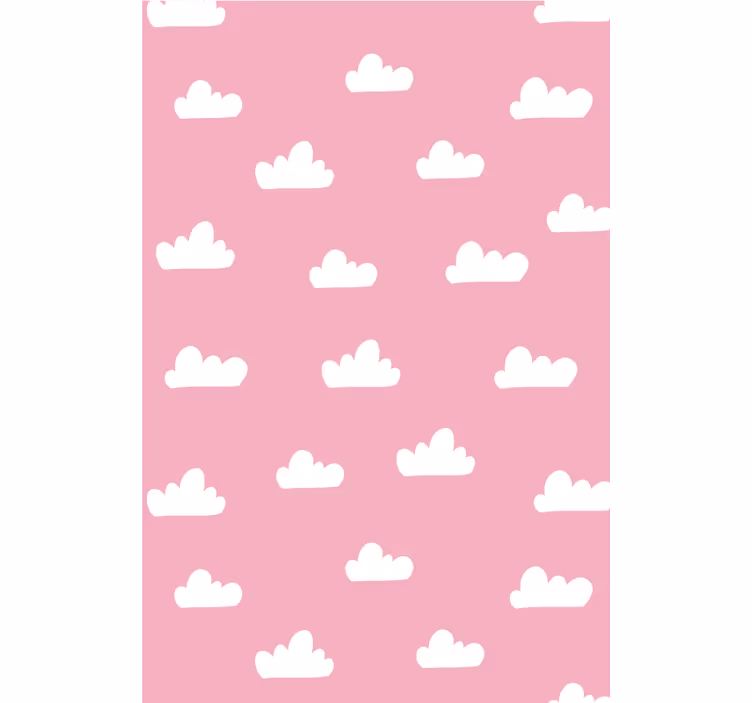 Tende a rullo nuvole Modello rosa - TenStickers