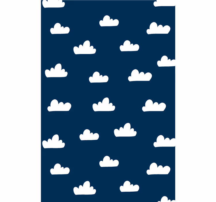 Tende a rullo nuvole Sfondo blu scuro - TenStickers