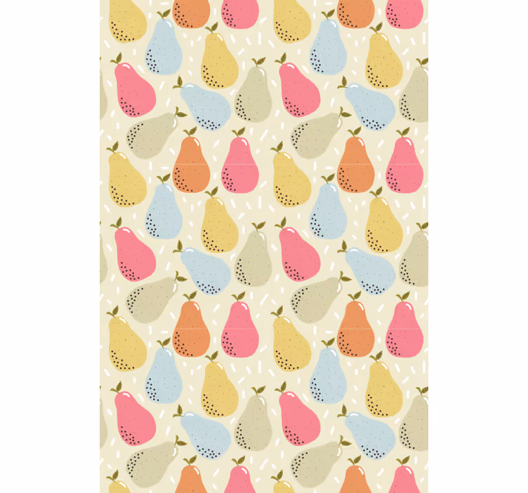 Tende a rullo frutta e verdura illustrazione pera pattern - TenStickers