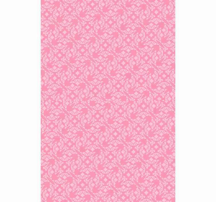 Tenda a rullo classica Ornamentale rosa - TenStickers