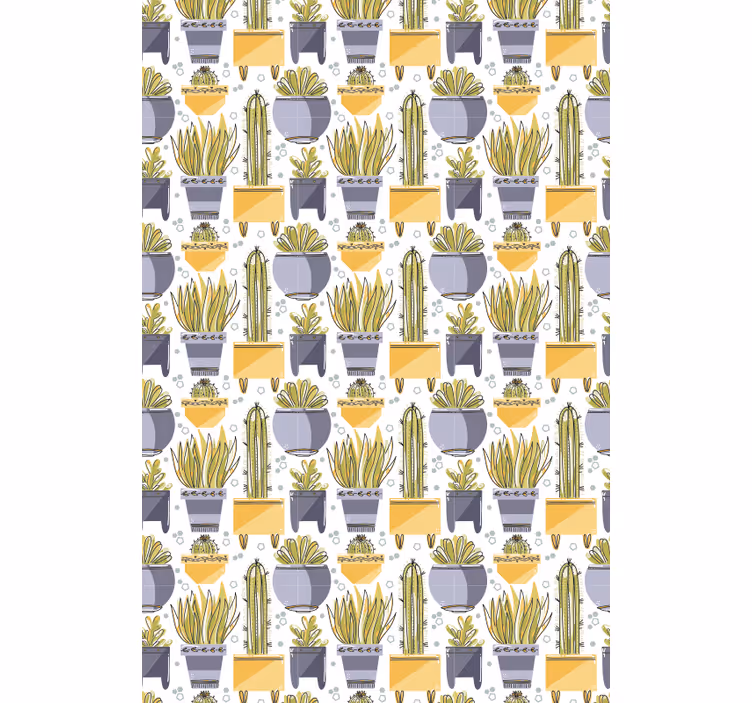Tenda a rullo cactus modelli di piante in vaso - TenStickers