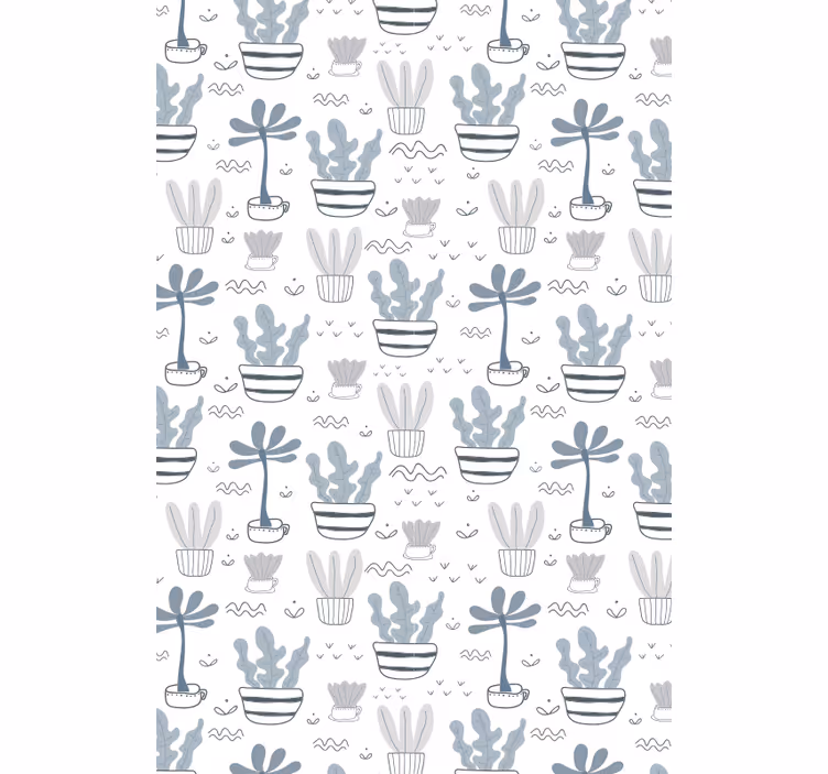 Tenda a rullo cactus sfumature di grigio - TenStickers