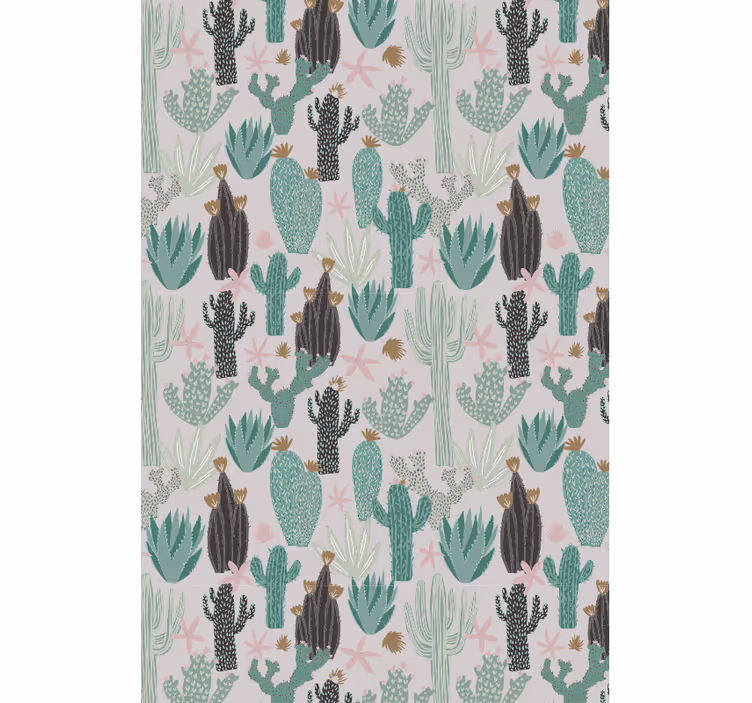 Tenda a rullo cactus scena di serenità del saguaro - TenStickers