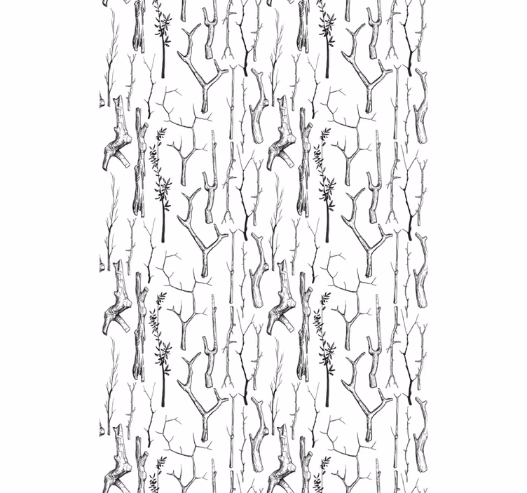 Tenda a rullo alberi Tronchi grigi - TenStickers