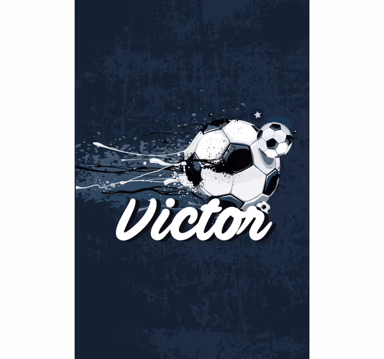 Tende a rullo calcio Design originale con nome - TenStickers