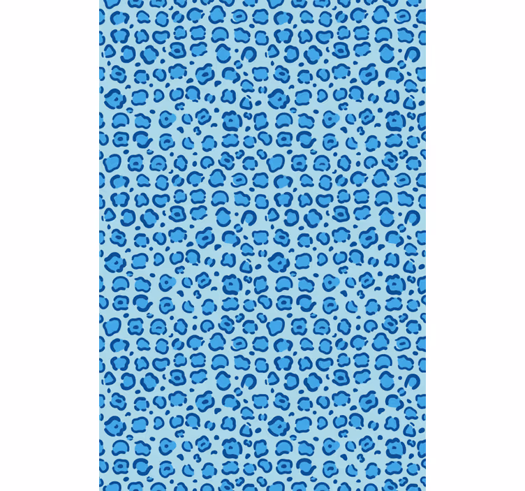 Tenda a rullo animali motivo maculato blu - TenStickers